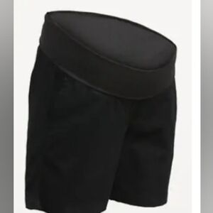 Maternity Rollover-Waist OGC Chino Shorts -- 5-inch inseam, Size L